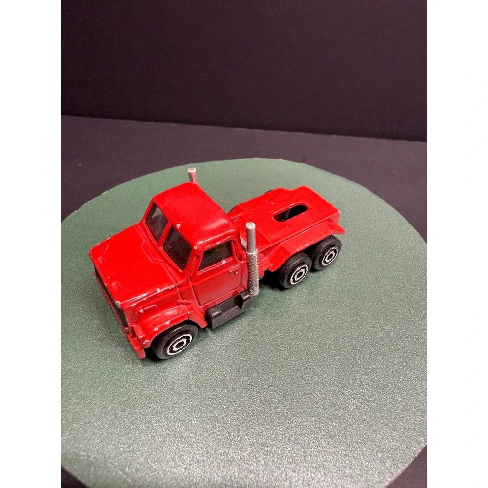 Majorette Red Semi Truck Cab Diecast 1/100 Scale Made in France Vintage Toy